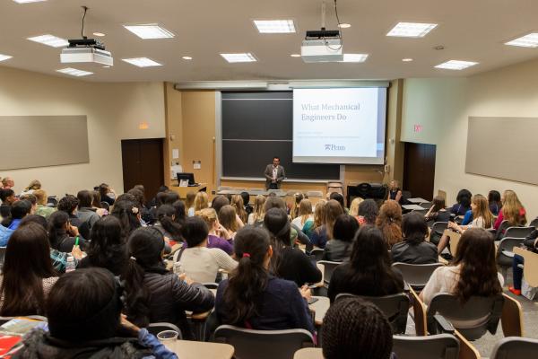 students in a lecture